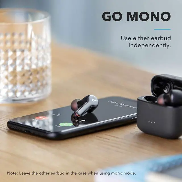 Alt view image 7 of 7 - Anker Soundcore Liberty Air 2 Wireless Earbuds, Diamond-Inspired Drivers, Bluetooth Earphones, 4 Mics, Noise Reduction, 28H Playtime, HearID, Bluetooth 5, Wireless Charging, For Calls, Home