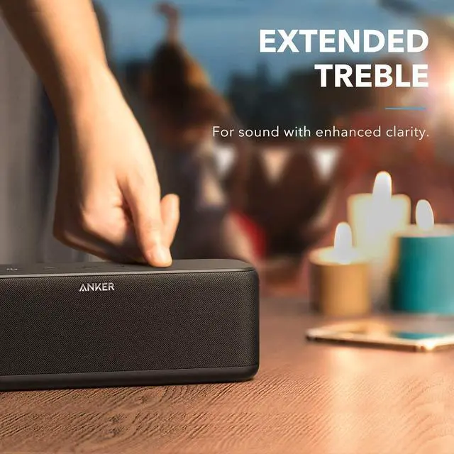 Alt view image 3 of 7 - Anker Soundcore Boost Bluetooth Speaker, Portable Speaker with Well-Balanced Sound, BassUp, 12H Playtime, USB-C, IPX7 Waterproof, Wireless Speaker with Customizable EQ via App, Wireless Stereo Pairing