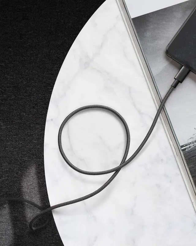 Alt view image 7 of 8 - Anker iPhone 12 Charger Cable, New Nylon USB-C to Lightning Charging Cord for [6 ft MFi Certified] for iPhone 12/11 Pro/X/XS/XR / 8 Plus/iPad 8, Supports Power Delivery
