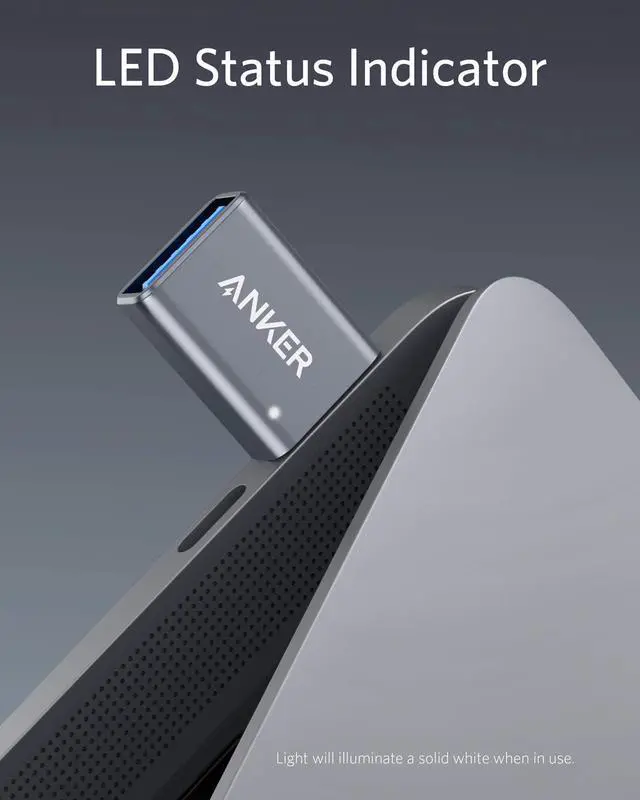 Alt view image 6 of 6 - USB C Adapter (2 Pack), Anker USB C to USB Adapter High-Speed Data Transfer, USB-C to USB 3.0 Female Adapter for MacBook Pro 2020, iPad Pro 2020, Samsung Notebook 9, Dell XPS and More Type C Devices