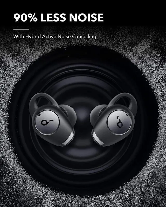 Alt view image 2 of 7 - Soundcore by Anker Life A2 NC Multi-Mode Noise Cancelling Wireless Earbuds, ANC Bluetooth Earbuds with 6-Mic Clear Calls, 35-Hr Playtime, and Deep Bass, Fast Charging, Transparency, and App