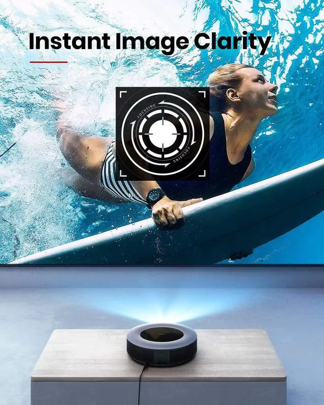 Alt view image 6 of 7 - Anker Nebula Cosmos Full HD 1080p Home Entertainment Projector, 1080p Video Projector, 810 ANSI Lumen, Android TV 9.0, Digital Zoom, HLG, HDR10,(Onyx Black)