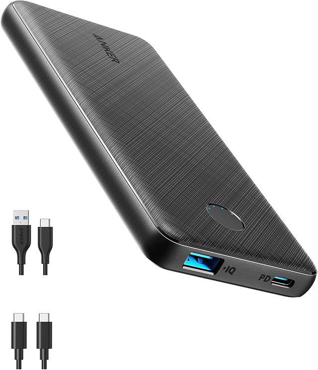 Anker PowerCore Slim 10000 PD, 20W 10000mAh Power Delivery Power Bank,  USB-C Portable Charger for iPhone 12/12 Mini/12 Pro/12 Pro Max, S10, Pixel  3, and More (Charger Not Include) 