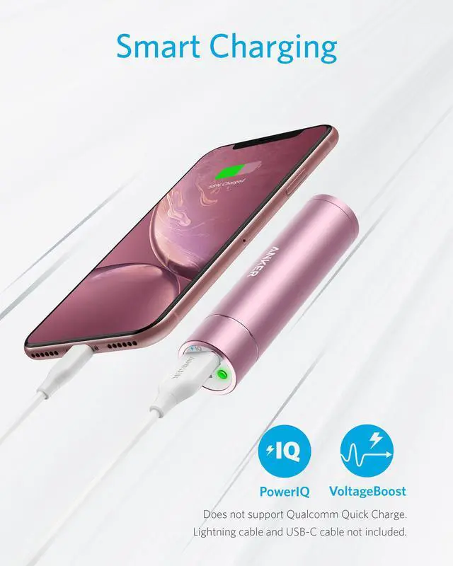 Alt view image 4 of 6 - Anker PowerCore+ mini 3350mAh Lipstick-Sized Portable Charger (3rd Generation, Premium Aluminum Power Bank) One of the Most Compact External Batteries, Uses Premium Cells