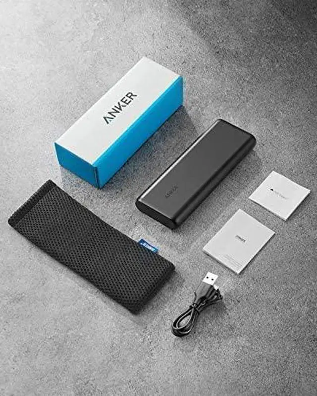 Alt view image 7 of 7 - Portable Charger Anker PowerCore 20100mAh, Ultra High Capacity Power Bank with 4.8A Output and PowerIQ Technology, External Battery Pack for iPhone, iPad & Samsung Galaxy & More (Black)