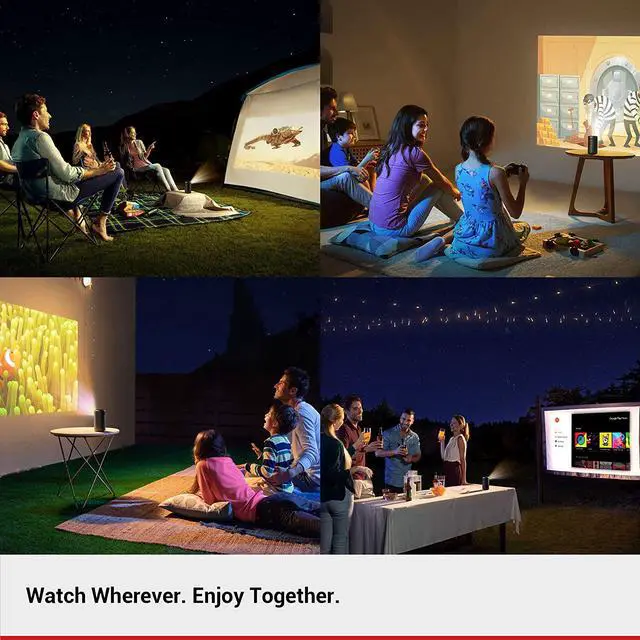 Alt view image 6 of 6 - Nebula Capsule II Smart Mini Projector, by Anker, Palm-Sized 200 ANSI Lumen 720p HD Portable Projector Pocket Cinema with Wi-Fi, DLP, 8W Speaker, 100 Inch Picture, 3, 600+ Apps