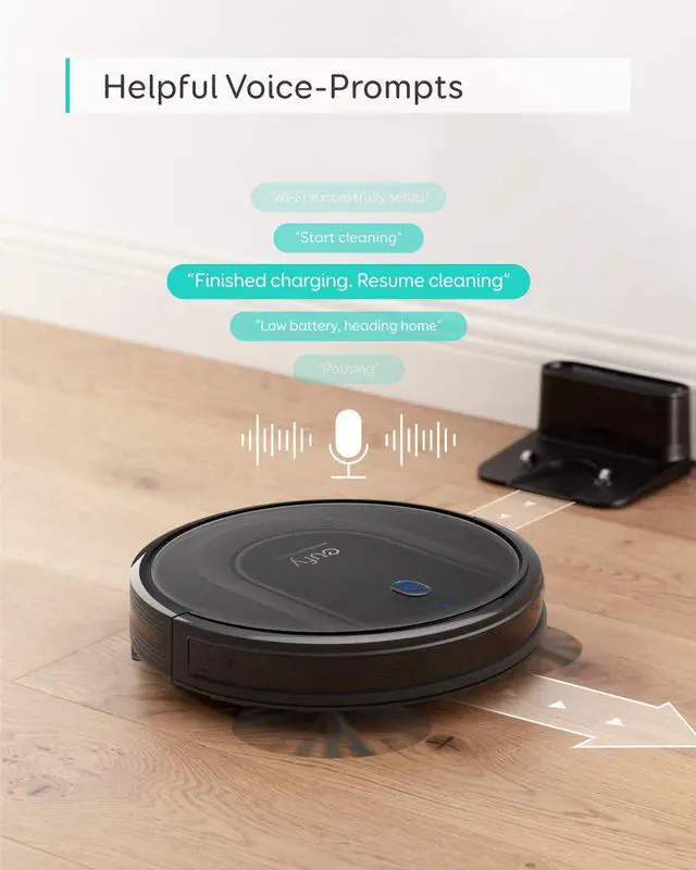Alt view image 6 of 6 - eufy by Anker, RoboVac G10 Hybrid, Robotic Vacuum Cleaner, Smart Dynamic Navigation, 2-in-1 Sweep and mop, Wi-Fi, Super-Slim, 2000Pa Strong Suction, Quiet, Self-Charging, for Hard Floors Only