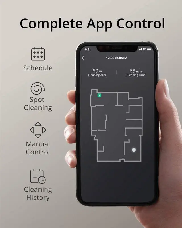 Alt view image 5 of 7 - eufy by Anker, RoboVac G30 Hybrid, Robot Vacuum with Smart Dynamic Navigation 2.0, 2-in-1 Sweep and mop, 2000Pa Suction, Wi-Fi, Boundary Strips