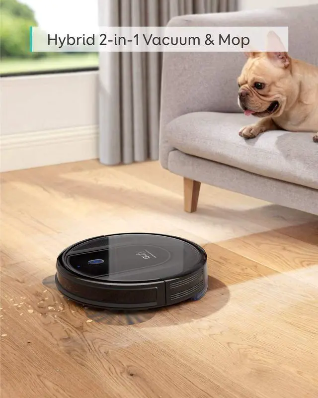Alt view image 5 of 6 - eufy by Anker, RoboVac G10 Hybrid, Robotic Vacuum Cleaner, Smart Dynamic Navigation, 2-in-1 Sweep and mop, Wi-Fi, Super-Slim, 2000Pa Strong Suction, Quiet, Self-Charging, for Hard Floors Only