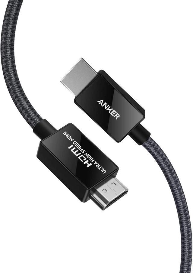 Anker HDMI Cable, Ultra High Speed 4K@120Hz 48Gbps 6.6 ft Ultra HD HDMI to Cord, Support Dynamic HDR, eARC, Dolby Atmos, Compatible with PlayStation 5, Xbox Series X, Samsung TVs