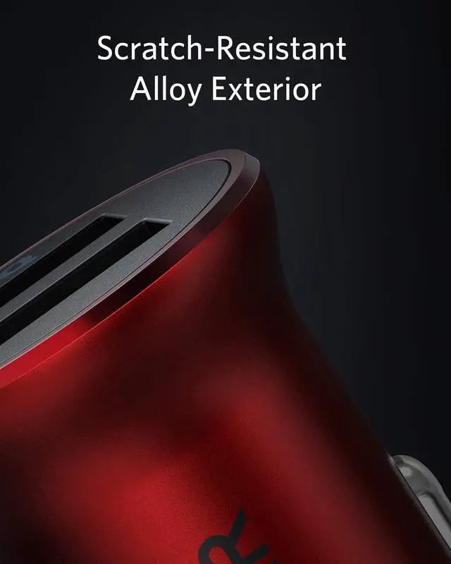 Alt view image 4 of 7 - Anker Car Charger, Mini 24W Dual USB Car Charger, PowerDrive 2 Alloy Car Adapter with Blue LED for iPhone12/12 Pro/11/11 Pro/XR/Xs/Max/X, iPad Pro/Air 2/mini, Galaxy (Not Compatible with Quick Charge)