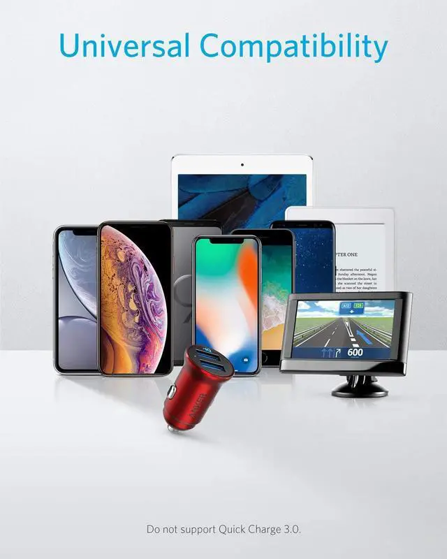 Alt view image 7 of 7 - Anker Car Charger, Mini 24W Dual USB Car Charger, PowerDrive 2 Alloy Car Adapter with Blue LED for iPhone12/12 Pro/11/11 Pro/XR/Xs/Max/X, iPad Pro/Air 2/mini, Galaxy (Not Compatible with Quick Charge)