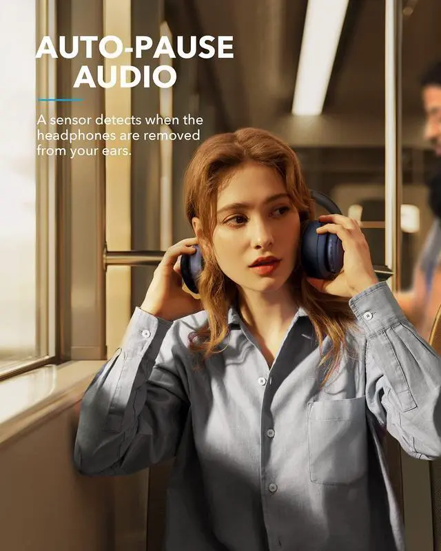 Alt view image 6 of 8 - Soundcore by Anker Life Q35 Multi Mode Active Noise Cancelling Headphones, Bluetooth Headphones with LDAC for Hi Res Wireless Audio, 40H Playtime, Comfortable Fit, Clear Calls, for Home, Work, Travel