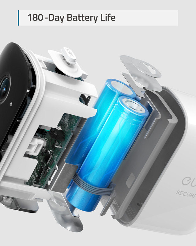 Eufy Security EufyCam 2C Pro Kit 2: Telecamere WiFi Esterne Con Pannello Solare, Batteria 180 Giorni, Risoluzione 2K, Visione Notturna A Colori, Rilevamento Umano AI, IP67, Memoria Locale 16GB Senza Abbonamento
