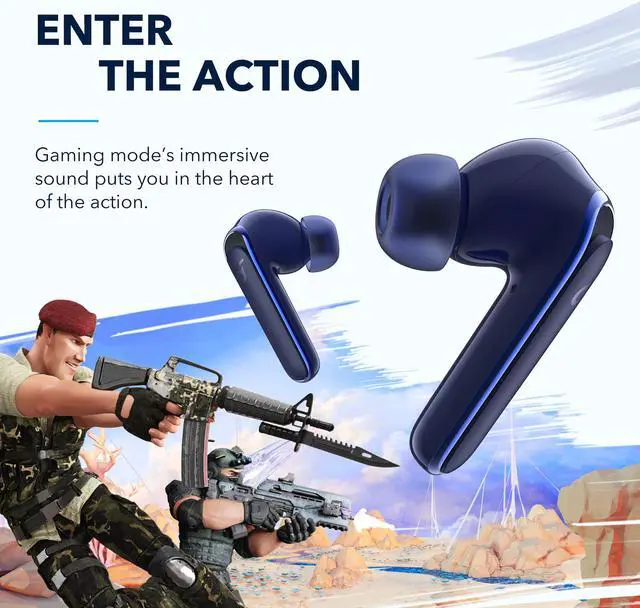 Alt view image 6 of 8 - Soundcore by Anker Life P3 Noise Cancelling Earbuds, Thumping Bass, 6 Mics for Clear Calls, Multi Mode Noise Cancelling, 35H Playtime, Wireless Charging, Soundcore App, Customized Sound, Gaming Mode