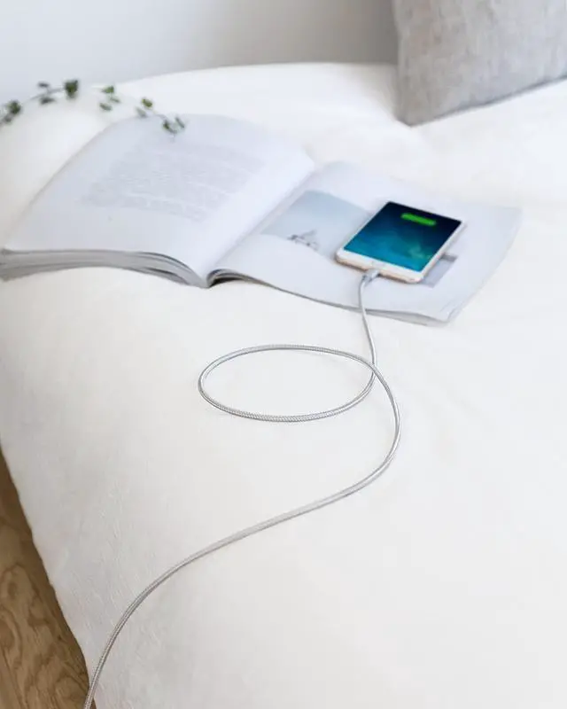 Alt view image 7 of 7 - Anker iPhone 12 Charger Cable, New Nylon USB-C to Lightning Charging Cord for [6 ft MFi Certified] for iPhone 12/11 Pro/X/XS/XR / 8 Plus/iPad 8, Supports Power Delivery