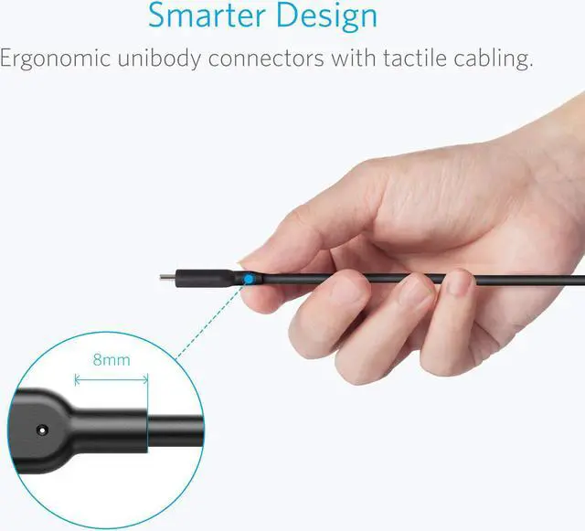Alt view image 6 of 7 - Anker Powerline II USB-C to USB 3.1 Gen2 Cable(3ft), USB-IF Certified for Samsung Galaxy Note 8, S8, S8+, S9, S10, iPad Pro 2018, MacBook, Sony XZ, LG V20 G5 G6, HTC 10, Xiaomi 5 and More