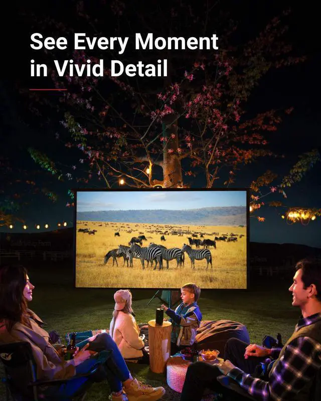 Alt view image 4 of 6 - Nebula Capsule, by Anker, Smart Wi-Fi Mini Projector, Black, 100 ANSI Lumen Portable Projector, 360° Speaker, Movie Projector, 100 Inch Picture, 4-Hour Video Playtime, Outdoor Projector—Watch Anywhere