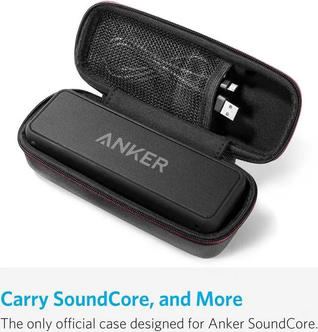 Alt view image 3 of 7 - Anker SoundCore Official Travel Case (for Anker SoundCore/SoundCore 2 Bluetooth Speaker ONLY) - PU Leather Premium Protection Carry Case