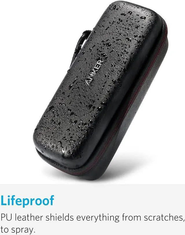 Alt view image 7 of 7 - Anker SoundCore Official Travel Case (for Anker SoundCore/SoundCore 2 Bluetooth Speaker ONLY) - PU Leather Premium Protection Carry Case