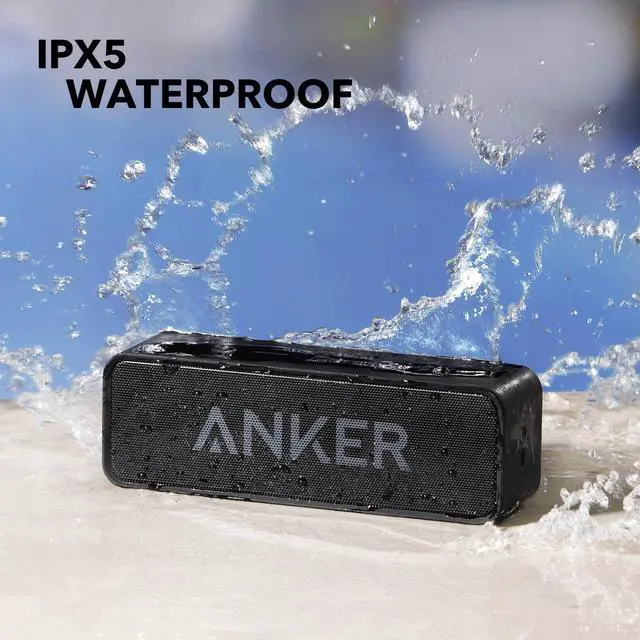 Alt view image 5 of 7 - Anker Soundcore Bluetooth Speaker with Loud Stereo Sound, 24-Hour Playtime, 66 ft Bluetooth Range, Built-in Mic. Perfect Portable Wireless Speaker for iPhone, Samsung