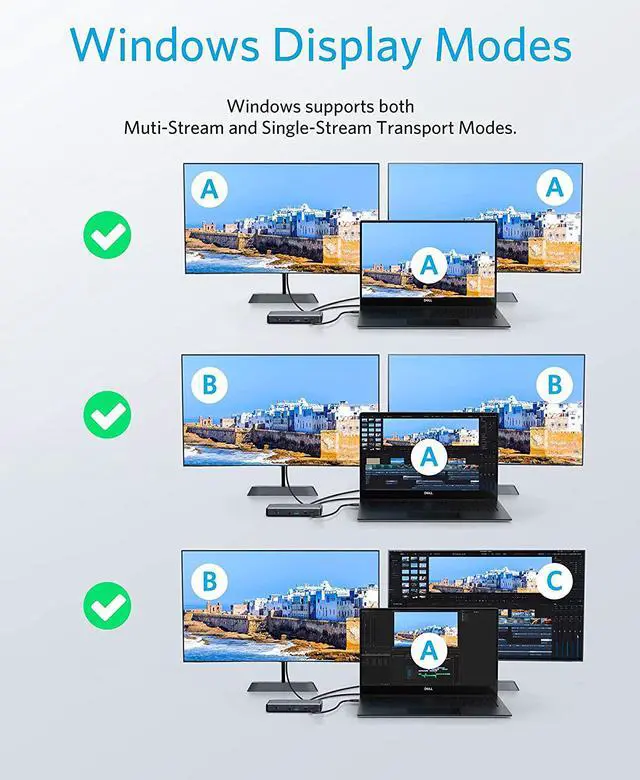 Alt view image 4 of 7 - Anker USB C Docking Station, PowerExpand 9-in-1 USB-C PD Dock, 60W Charging for Laptop, 20W Power Delivery Charging, 4K HDMI and DisplayPort, USB 3.0 and USB 2.0 Data, Gigabit Ethernet, 3.5 mm Audio