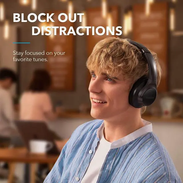 Alt view image 4 of 7 - Soundcore by Anker Life Q20+ Active Noise Cancelling Headphones, 40H Playtime, Hi-Res Audio, Soundcore App, Connect to 2 Devices, Memory Foam Earcups, Bluetooth Headphones for Travel, Home Office
