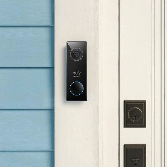 Alt view image 5 of 5 - eufy Security Wired 2K Video Doorbell. 2K Resolution, 5-Day Continuous Video Recording (CVR) on Secure Local Storage, No Monthly Fees, Human Detection, 2-way Audio, Free Wireless Chime (Renewed)