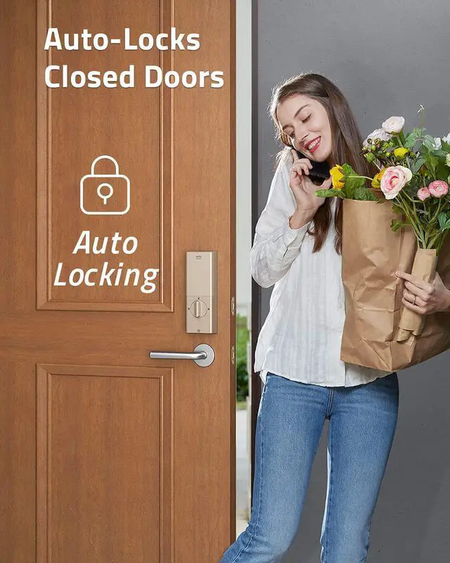 Alt view image 5 of 6 - eufy Security Smart Lock Touch, Fingerprint Scanner, Keyless Entry Door Lock, Bluetooth Electronic Deadbolt, Touchscreen Keypad, BHMA Certified, IP65 Weatherproofing, Wi-Fi Not Supported