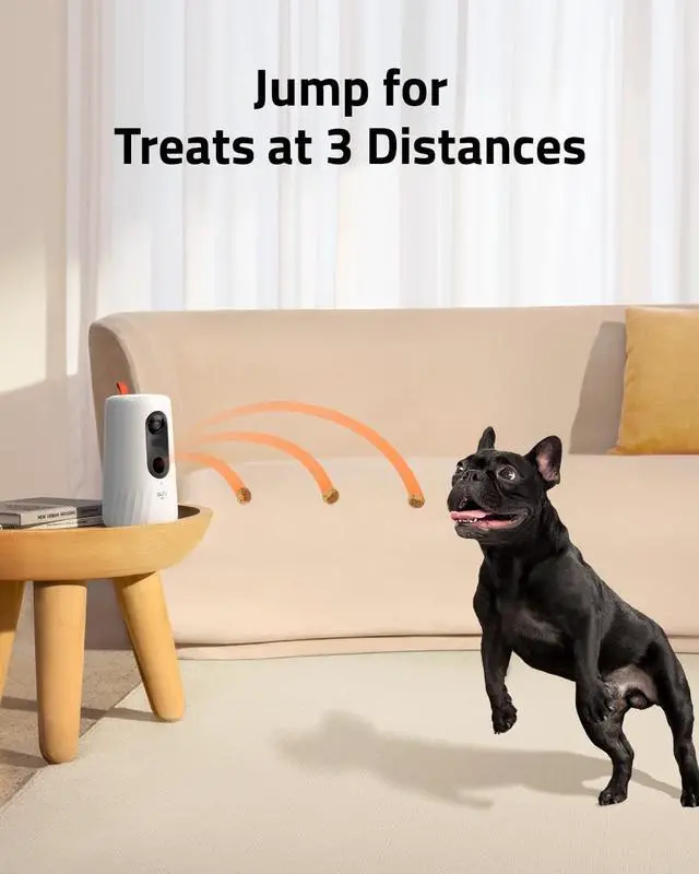 Alt view image 2 of 6 - eufy Pet Camera for Dogs and Cats, AI Tracking and Pet Monitoring, 360° View, 1080p Dog Camera with Treat Dispenser, Doggy Diary, Local Storage, 2-Way Audio, Phone App, No Monthly Fee