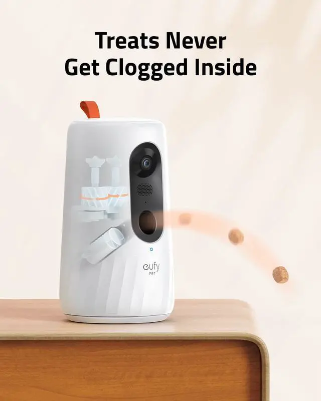 Alt view image 5 of 6 - eufy Pet Camera for Dogs and Cats, AI Tracking and Pet Monitoring, 360° View, 1080p Dog Camera with Treat Dispenser, Doggy Diary, Local Storage, 2-Way Audio, Phone App, No Monthly Fee