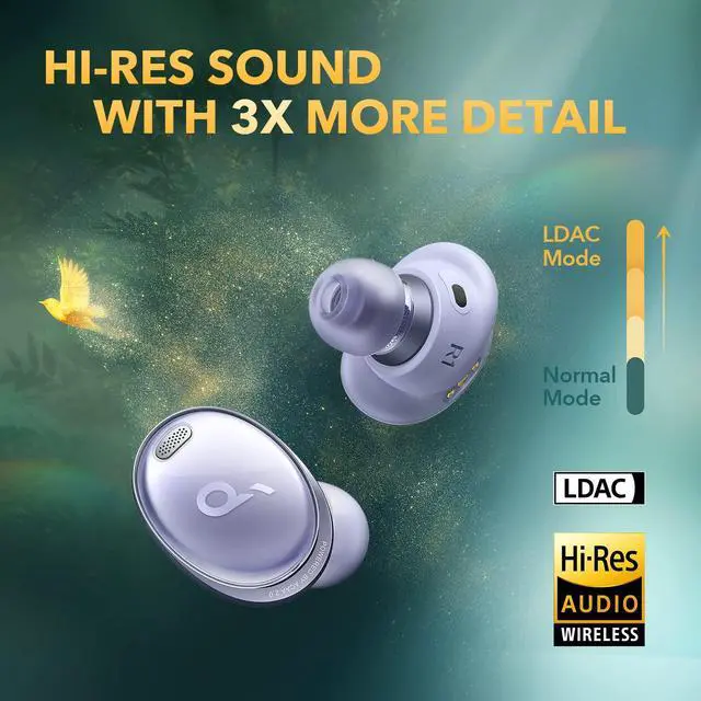 Alt view image 4 of 6 - Soundcore by Anker Liberty 3 Pro Active Noise Cancelling Earbuds, True Wireless Earbuds with ACAA 2.0(Dual Driver), Fusion Comfort, Hi-Res Audio Wireless, Multipoint Connection