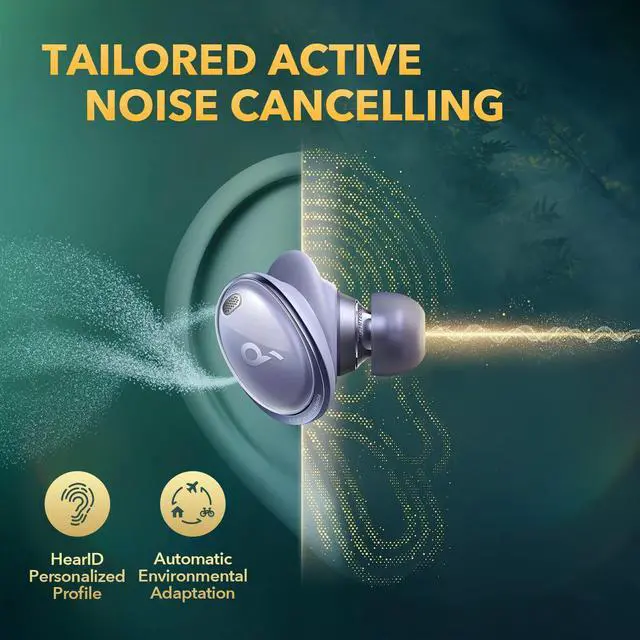 Alt view image 5 of 6 - Soundcore by Anker Liberty 3 Pro Active Noise Cancelling Earbuds, True Wireless Earbuds with ACAA 2.0(Dual Driver), Fusion Comfort, Hi-Res Audio Wireless, Multipoint Connection