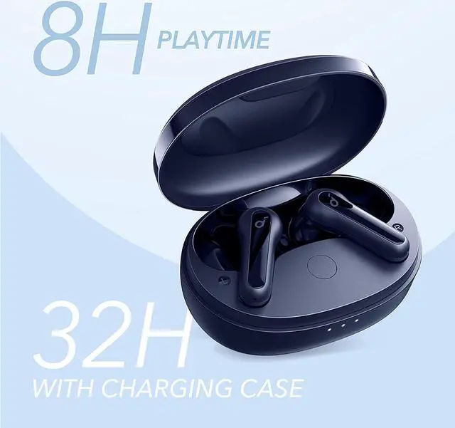 Alt view image 6 of 6 - Soundcore by Anker Life P2 Mini True Wireless Earbuds, 10mm Drivers with Big Bass, Custom EQ, Bluetooth 5.2, 32H Playtime, USB-C for Fast Charging, Tiny Size for Commute, Work