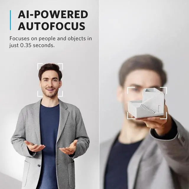 Alt view image 6 of 6 - Anker PowerConf C302 Smart Full HD Webcam, AI-Powered Framing & Autofocus, 2K Webcam with Noise-Cancelling Microphones, Adjustable FoV, HDR, 30 FPS, Low-Light Correction, Streaming