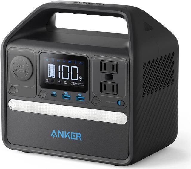 Anker 521 Portable Power Station (PowerHouse 256Wh), 6-Port PowerHouse  200W/256Wh with Solar Generator, 2 AC Outlets, 60W USB-C Power Delivery  Output