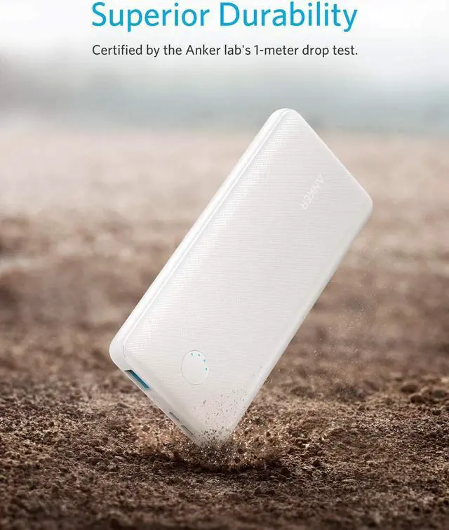 Alt view image 2 of 7 - Anker PowerCore Slim 10000, Ultra Slim Portable Charger, Ultra-Compact 10000mAh External Battery, High-Speed PowerIQ and VoltageBoost Charging Technology Power Bank for iPhone, Samsung Galaxy and More
