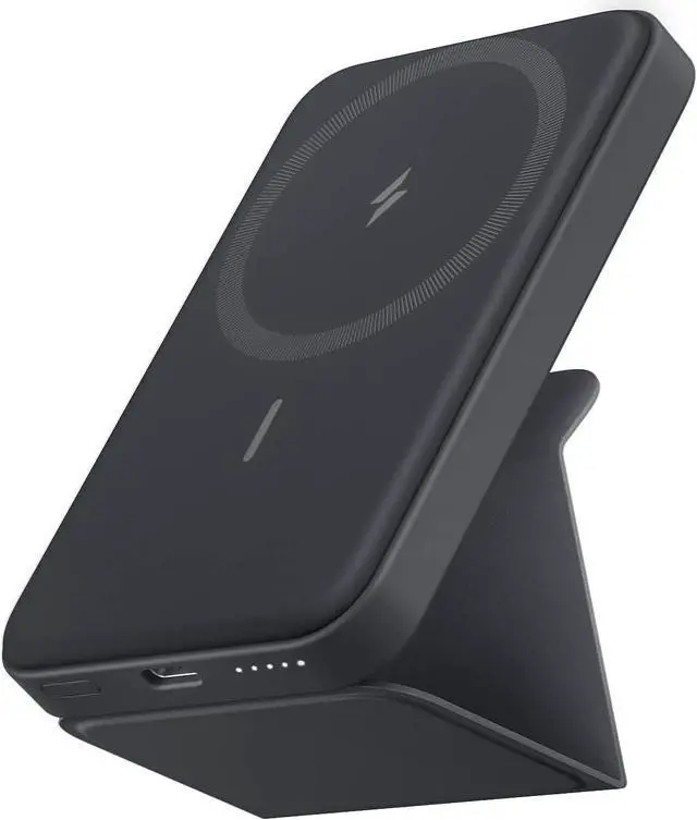 Main image of Anker 622 Magnetic Battery (MagGo), 5000mAh Foldable Magnetic Wireless Portable Charger and USB-C for iPhone 15/14/13/12 Series ( Black)