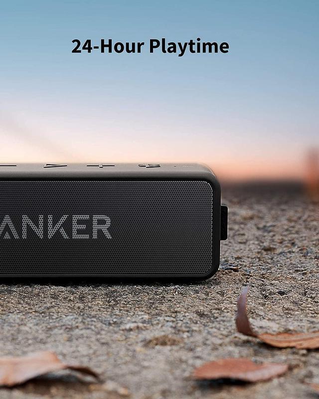 Alt view image 5 of 6 - Anker Soundcore 2 Portable Bluetooth Speaker with 12W Stereo Sound, Bluetooth 5, Bassup, IPX7 Waterproof, 24-Hour Playtime, Wireless Stereo Pairing, Speaker for Home, Outdoors, Travel