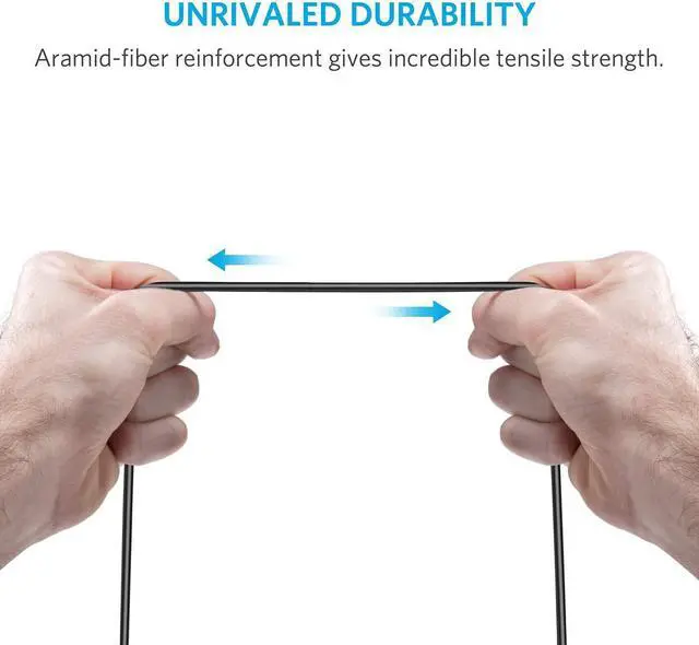 Alt view image 4 of 6 - Anker 3.5mm Premium Auxiliary Audio Cable (4ft / 1.2m) AUX Cable for Headphones, iPods, iPhones, iPads, Home / Car Stereos and More (Black)