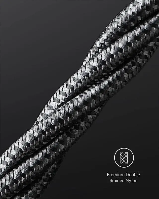 Alt view image 6 of 7 - Anker 333 USB C to USB C Cable (6ft 100W, 2-Pack), USB 2.0 Type C Charging Cable Fast Charge for MacBook Pro 2020, iPad Pro 2020, iPad Air 4, Samsung Galaxy S21, Pixel, Switch, LG, and More (Black)