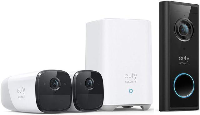 Eufy-Cam 2 Wireless Home Security Camera System | 1080p | No Monthly Fees |  Indoor/Outdoor | White | T88411D1