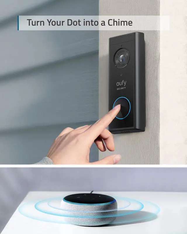 Alt view image 6 of 7 - eufy Security, Video Doorbell (Battery-Powered) Kit, 2K Resolution,Smart Lock Touch & Wi-Fi, Fingerprint Scanner, Keyless Entry Door Lock, Smart Wi-Fi Lock, Bluetooth Electronic Deadbolt
