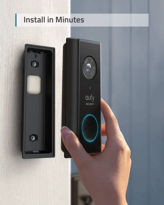 Alt view image 7 of 7 - eufy Security, Video Doorbell (Battery-Powered) Kit, 2K Resolution,Smart Lock Touch & Wi-Fi, Fingerprint Scanner, Keyless Entry Door Lock, Smart Wi-Fi Lock, Bluetooth Electronic Deadbolt