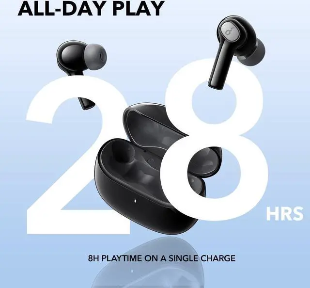 Alt view image 2 of 7 - Soundcore by Anker Life P2i True Wireless Earbuds, AI-Enhanced Calls, 10mm Drivers, 2 EQ Modes, 28H Playtime with Fast Charging, Bluetooth 5.2, Easy-Pairing, Lightweight and Secure Fit, Button Control