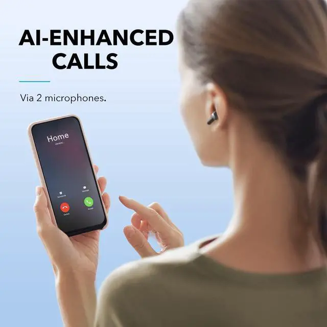 Alt view image 5 of 7 - Soundcore by Anker Life P2i True Wireless Earbuds, AI-Enhanced Calls, 10mm Drivers, 2 EQ Modes, 28H Playtime with Fast Charging, Bluetooth 5.2, Easy-Pairing, Lightweight and Secure Fit, Button Control