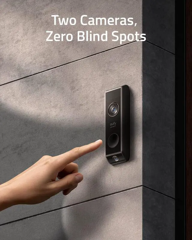 Alt view image 2 of 5 - eufy Security Video Doorbell Dual Camera (Battery-Powered) Add-on, Dual Motion Detection, Package Detection, 2K HD, Family Recognition, No Monthly Fee