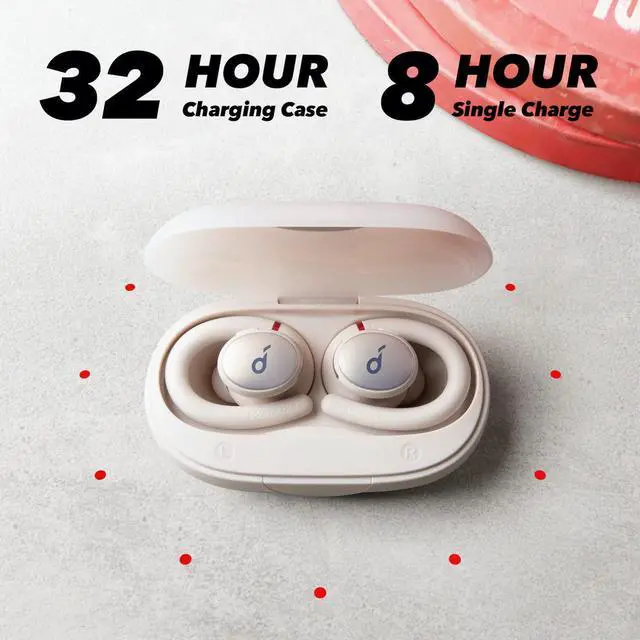 Alt view image 6 of 6 - Soundcore by Anker, Soundcore Sport X10 True Wireless Bluetooth 5.2 Workout Headphones, Rotatable Ear Hooks, Deep Bass, IPX7 Waterproof, Sweatproof, 32H Play, Fast Charge, Sport Earbuds, Gym, Running