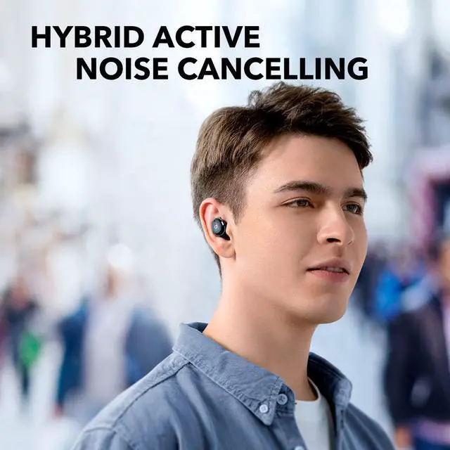 Alt view image 3 of 7 - Soundcore by Anker Life A3i Noise Cancelling Earbuds, Deep Bass, Hybrid ANC, AI-Enhanced Calls with 4 Mics, 36H Playtime with Fast Charging, Bluetooth 5.2 Earbuds, 22 Custom EQ, Transparency Mode