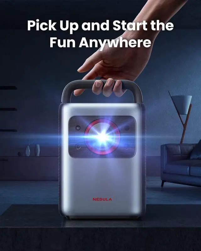 Alt view image 4 of 6 - NEBULA by Anker Cosmos Laser 4K Projector, 2200 ANSI Lumens, Android TV 10.0 with Dongle, Autofocus, Auto Keystone Correction, Screen Fit, Home Theater Projector with Wi-Fi & Bluetooth